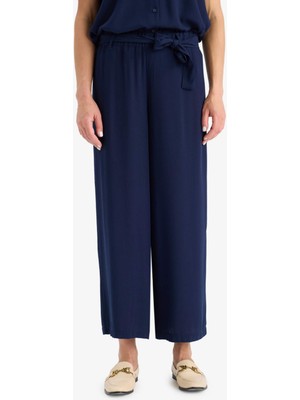 DeFacto Culotte Geniş Paça Krinkıl Viskon Kapri C9565AX25SM