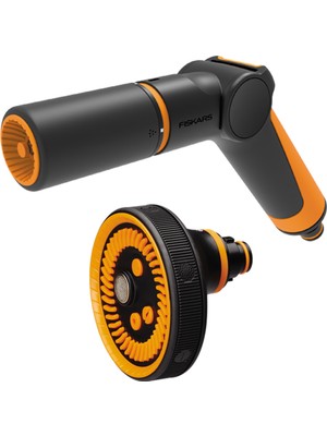Fiskars 1065494 Ayarlanabilir Sulama Tabancası + Çok Işlevli Nozul