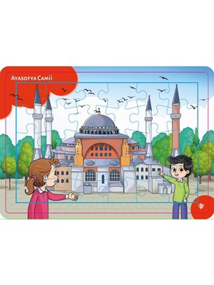 4-6 Yaş Değerli Mekanlar Ayasofya Cami Puzzle 30 Parça