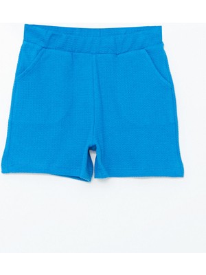 Lc Waikiki Yeni Sezon Beli Lastikli Dokulu Kiz Cocuk Sort - S5GB97Z4