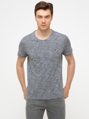 Cacharel Erkek Lacivert Bisiklet Yaka T-Shirt 50202501-VR033