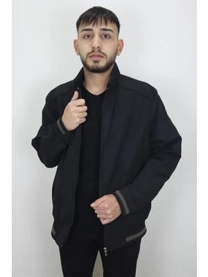 Marco Muratti Fistan Store Erkek Hakim Yaka Spor Kesim Rahat Kalıp Fermuar Kapamalı Yazlık Keten Mont