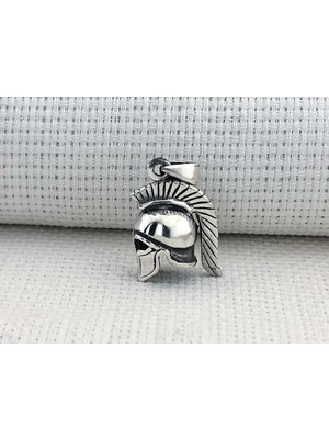 Lejyoner Kaskı Antik Roma  925 Ayar Gümüş Erkek Kolye Ucu