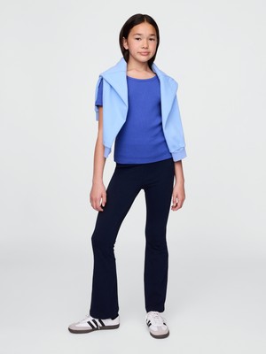 Gap Kız Çocuk Lacivert Organik Pamuk Flare Legging Tayt