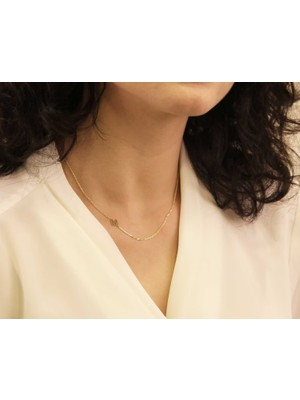 Harf Yazılı 14 Ayar Altın Kolye