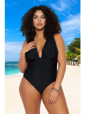 Konforlu Plus Size Mayo Tasarım Büyük Beden Su Sporları Için Yüksek Konfor Şık Detaylı