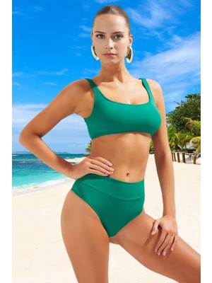Tasarım Bikini Takımı Özel Ergonomik Kesim Su Sporları Için Şık Detaylı Hızlı Kuruyan