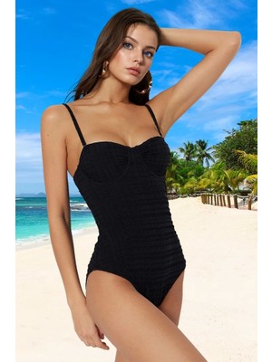 Yüzme Kıyafeti Tasarım Mayo Şık Detaylı Uv Korumalı Swimsuit Su Sporları Için Mayosu