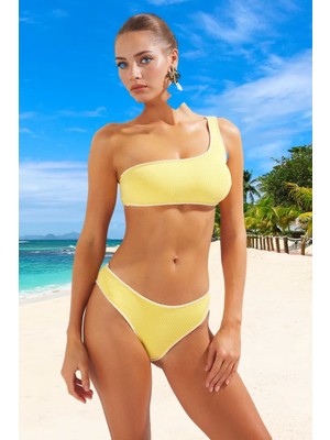 Tasarım Bikini Takımı Uv Korumalı Yaz Koleksiyonu Şık Detaylı Özel Esnek Kumaş