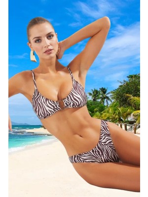Tasarım Bikini Takımı Uv Korumalı Ergonomik Kesim Hızlı Kuruyan Esnek Kumaş Premium Kalite