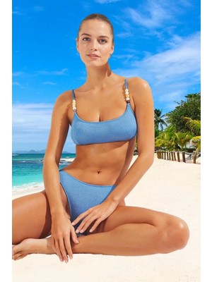 Tasarım Bikini Takımı Hızlı Kuruyan Yaz Koleksiyonu Klora Dayanıklı Özel