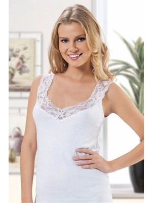 Hmd  Kadın Askılı Dantelli Atlet 2012