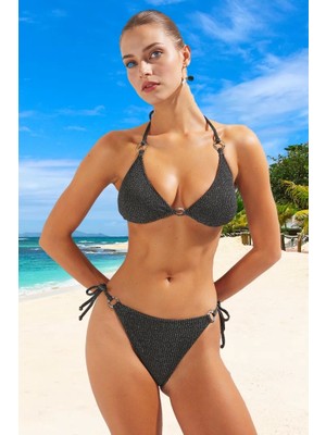 Tasarım Bikini Takımı Uv Korumalı Klora Dayanıklı Su Sporları Için Şık Detaylı Ergonomik Kesim