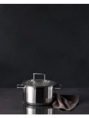 Madame Coco Elena Derin Tencere - Çelik - 18 cm