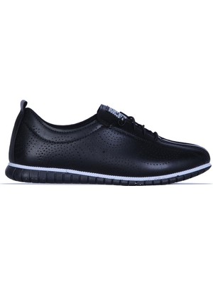 Ayakcenter 205 Barbour Siyah Kadın Düz Babet