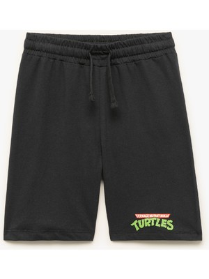 Koton Lisanslı Ninja Kaplumbağalar Baskılı Beli Lastikli Pamuklu Şort