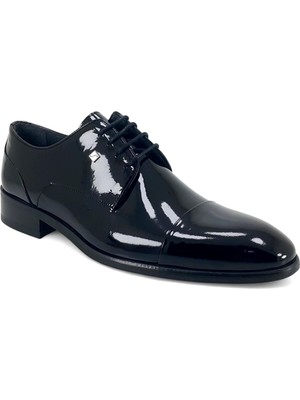 Fosco 3156 25YA Erkek Klasik Ayakkabı Siyah Rugan