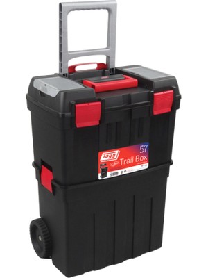 Tayg TAYG057 60LT Tekerlekli Çok Bölmeli Plastik/plastik Portatif Takım Sandığı
