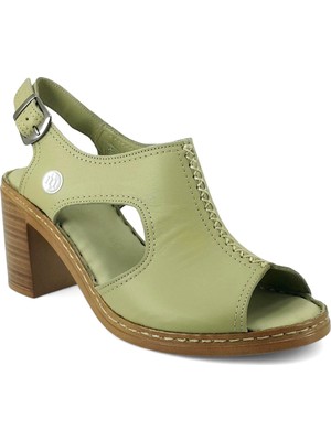 Mammamia 2405 25YS Kadın Günlük Sandalet Yeşil