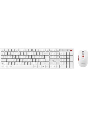 Havit KB261WB Kablosuz Klavye Mouse Seti – Türkçe Q, Ultra Sessiz Tuşlar