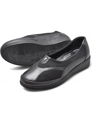 7507 Hafif Dolgu Tam Ortopedik Taban Hakiki Deri Kadın Ayakkabı Anne Ayakkabısı