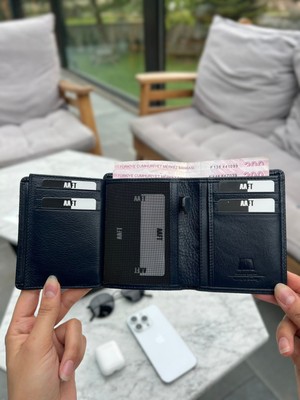 Deriza Alex 2808 Hakiki Deri Erkek Cüzdan Lacivert