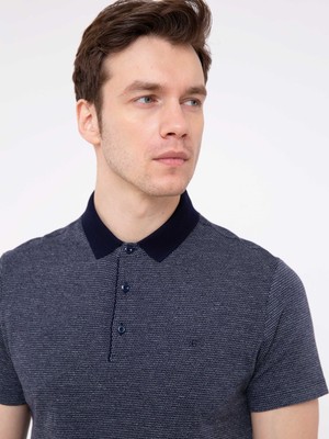 Cacharel Erkek Lacivert Polo Yaka T-Shirt 50200345-VR033