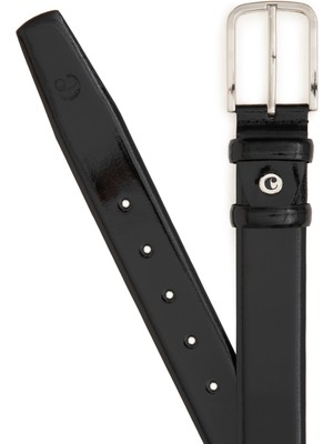 Cacharel Erkek Siyah Rugan Deri Kemer 50305937-VR046