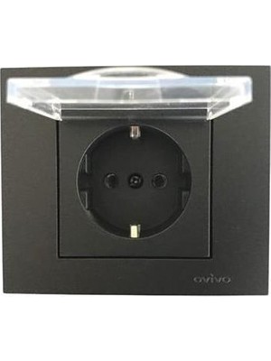 OVİVO GRANO METALİK SİYAH KAPAKLI TOP. PİRİZ ÇOC.K. (ÜRÜN ÇERÇEVESİZDİR)