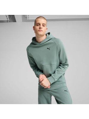 PUMATECH Hoodie Erkek Kapüşonlu Yeşil Loose Fit Tasarım Sezonluk Rahat Ürün
