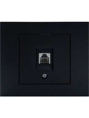 OVİVO GRANO METALİK SİYAH NÜMERİS TELEFON PRİZ (ÜRÜN ÇERÇEVESİZDİR)