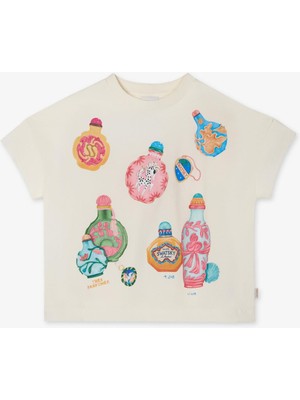 Bg Store Kız Çocuk Krem Tshirt