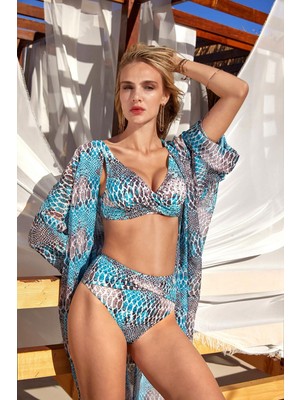 Lapieno Balenli Büyük Beden Bikini Takım