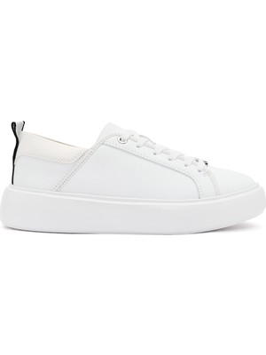 Acbc x Derimod Kadın Beyaz Bağcıklı Sneaker 25SFD435018