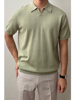 Cool Street Erkek Patlı Kısa Kollu Polo Yaka Triko T-Shirt