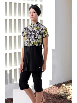 Adasea Garson Boy Yarım Kollu Taytlı Çocuk Mayo 251903