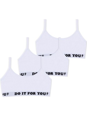 Kız Çocuk 3'lü Ip Askılı Yarım Atlet