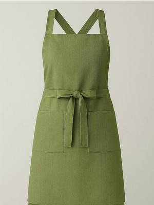 Çapraz Bağlama Cotton Chef Önlük/crıss@cross Duck Cotton Apron