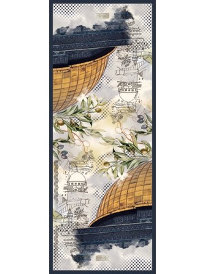 Kefiye Şal F104 70X190 Herbal/bitkisel