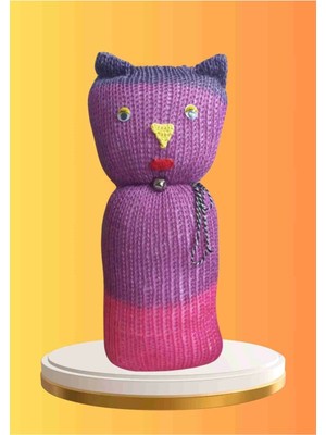 Diji Baby Tıkırık Örgü Yastık Uyku ve Oyun Arkadaşı Pembeş - 45 cm 1 Adet