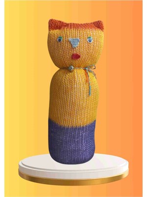 Diji Baby Tıkırık Örgü Yastık Uyku ve Oyun Arkadaşı Çıtırtı - 35 cm 1 Adet