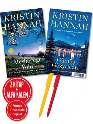 Alfa Kalem+Kristin Hannah 2 Kitap (Ateşböceği Yolu+Gümüş Gözyaşları) Roman Yeni Doğan Kitap