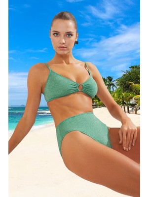 Modern Simli Bikini Takımı Yaz Koleksiyonu Ergonomik Kesim Plaj ve Havuz Için Su Sporları