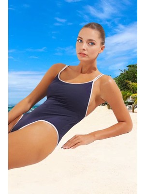 Modern Mayo Premium Kalite Yüzme Kıyafeti Plaj ve Havuz Için Şık Detaylı Uv Korumalı