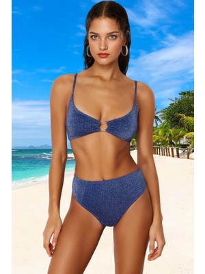 Modern Simli Bikini Takımı Yaz Koleksiyonu Ergonomik Kesim Plaj ve Havuz Için Su Sporları