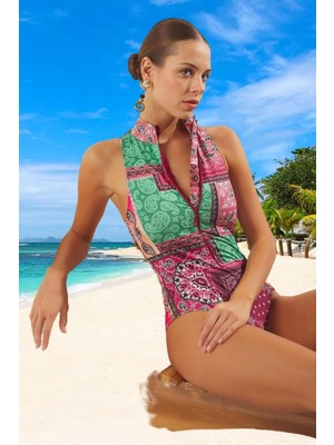 Modern Halter Mayo Plaj Mayosu Özel Tasarım Swimsuit Şık Detaylı Premium Kalite Yaz Koleksiyonu