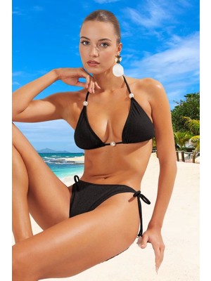 Modern Üçgen Bikini Takımı Ergonomik Kesim Uv Korumalı Klora Dayanıklı Yaz Koleksiyonu