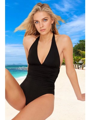 Modern V Yaka Mayo Ergonomik Kesim Şık Detaylı Swimsuit Yüksek Konfor Klora Dayanıklı