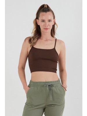 Fitilli Ip Askılı Crop Büstiyer