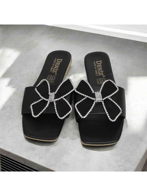 Yazlık Kadın Taşlı Şık Terlik - Fiyonk Model